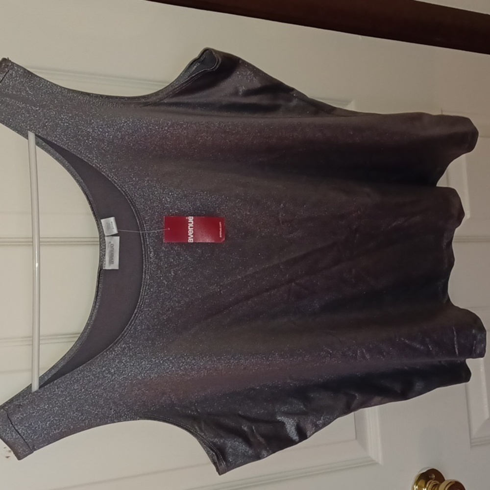 Plus Size Womens Shimmery Tank Top